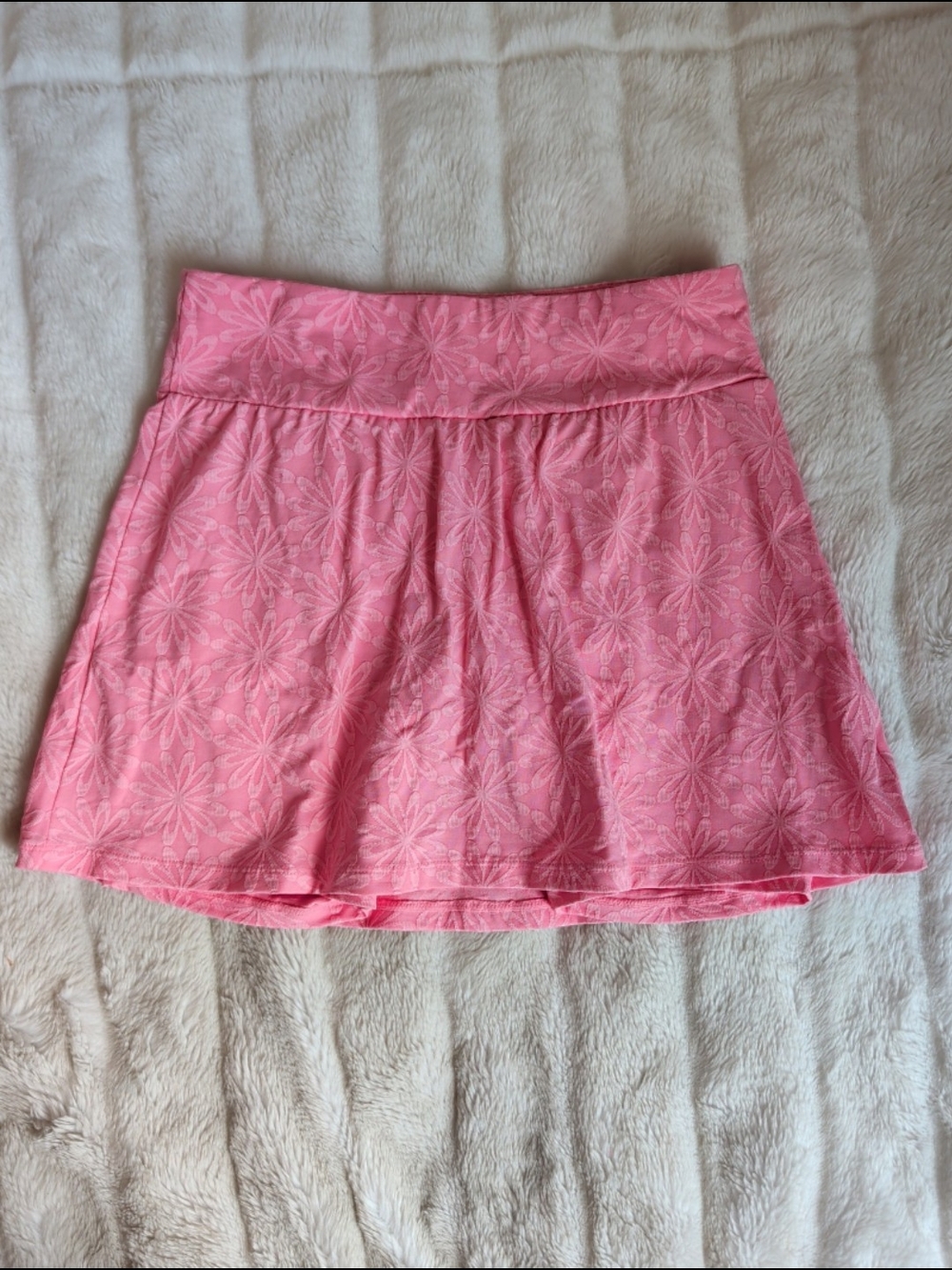 Calypsa High-Waisted A-Line Swim Skirt W/Shorts Medium NWOT